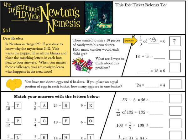 Newton's Nemesis #1 Exit Ticket